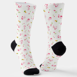 Chaussette cacahuètes   Snoopy & Woodstock Cherry Motif