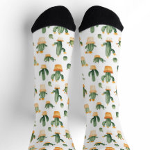 Cactus pointillés sur blanc