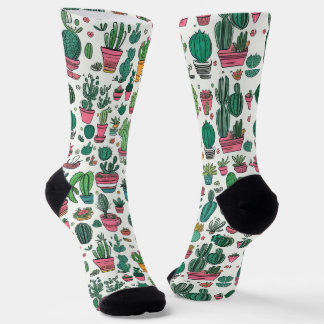 Chaussette Cactus Succulent Pattern