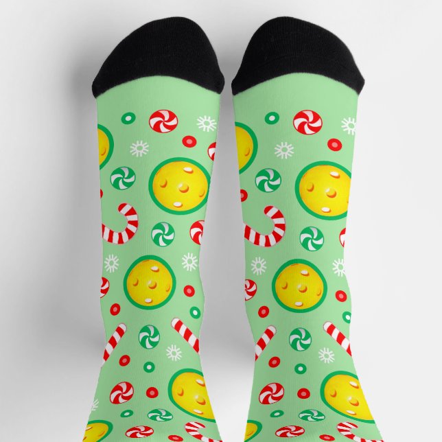 Chaussette Cadeaux de Noël de pickleball (Haut)