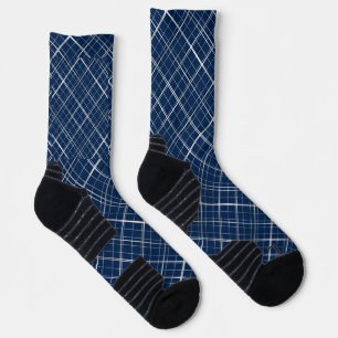 Chaussette Cadre métallique Motif.b D Bleu BG