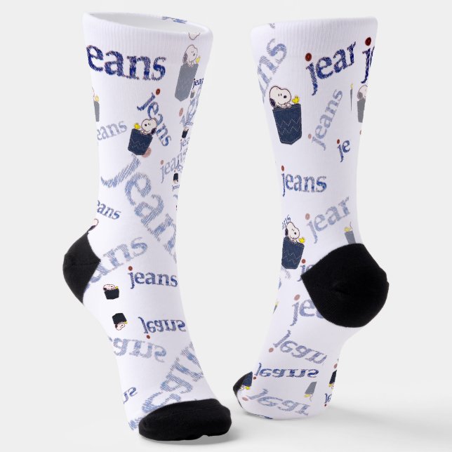 Chaussette Calcetines de estampado integral  con azul jeans (Angulaire)