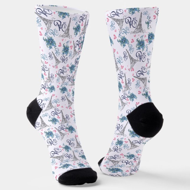 Chaussette Calcetines de estampado integral de parís  (Angulaire)