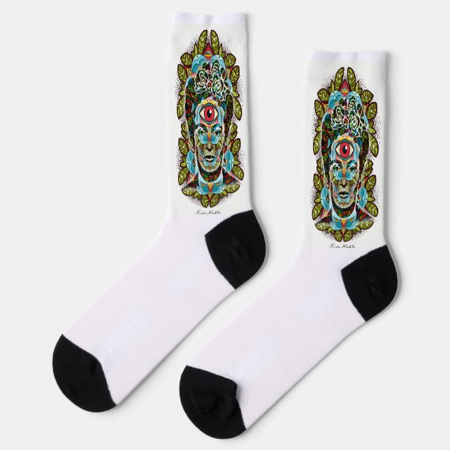 Chaussette Calcetines Frida Kahlo Ojo (Gauche)