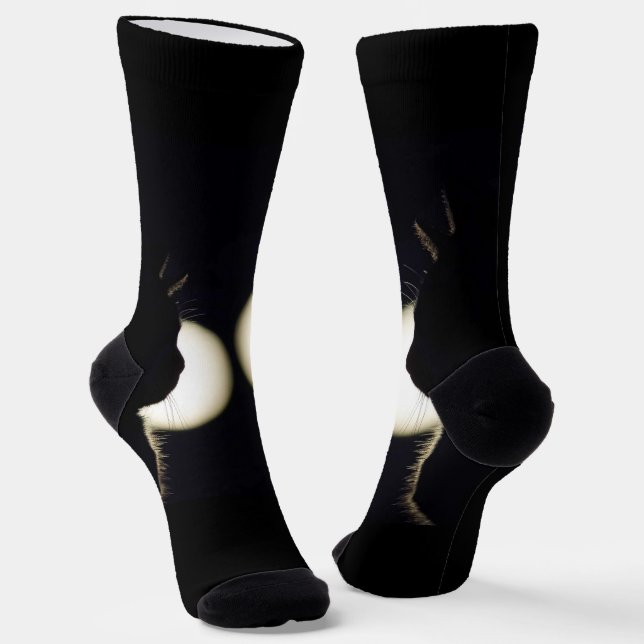 Chaussette Cambrioleurs Incroyables Chats Noirs Repérés (Angulaire)