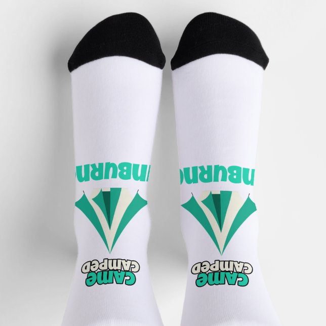 Chaussette Came Camped Sunburned Desert Camping (Haut)