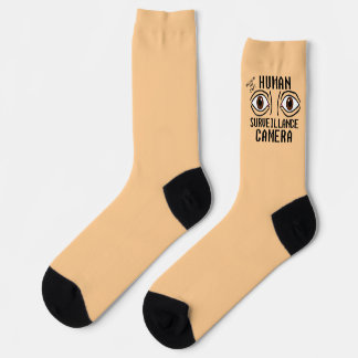 Chaussette Caméra de surveillance humaine humour sec