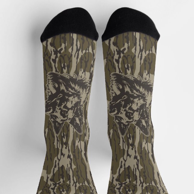 Chaussette Camo Bottomland Allemand Berger Silhouette (Haut)