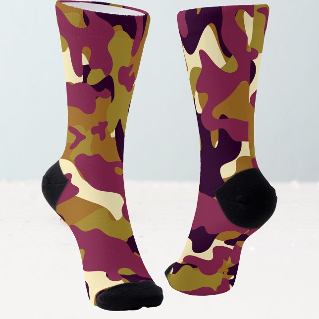 Chaussette Camouflage camo clothes purple women (Créateur téléchargé)