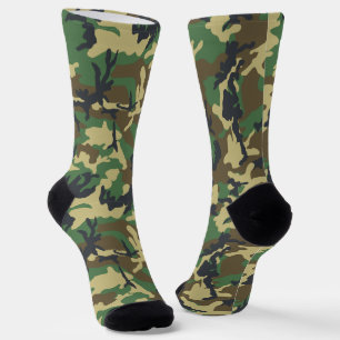 Chaussette Camouflage de la Marine verte Camouflage Motif Cam