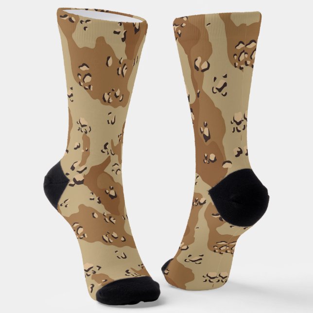 Chaussette Camouflage du désert Motif militaire (Angulaire)