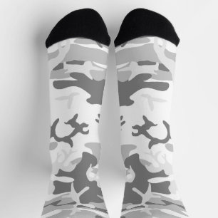 Chaussette Camouflage gris neige d'hiver, Militaire, Armée