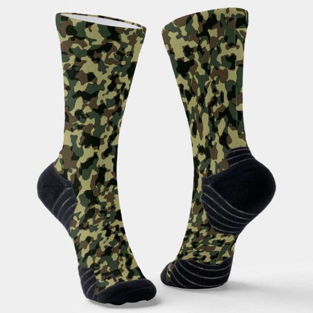 Chaussette Camouflage vert (Angulaire)