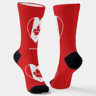 Chaussette CANADA Love nom personnalisé