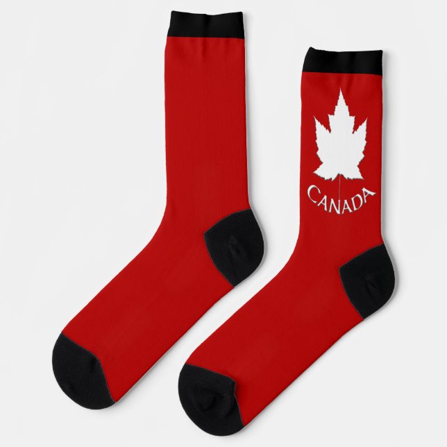 Chaussette Canada Socks Canada Souvenir Socks Customize (Gauche)