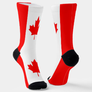 Chaussette Canadian Flag Patriotic Canada National Pride