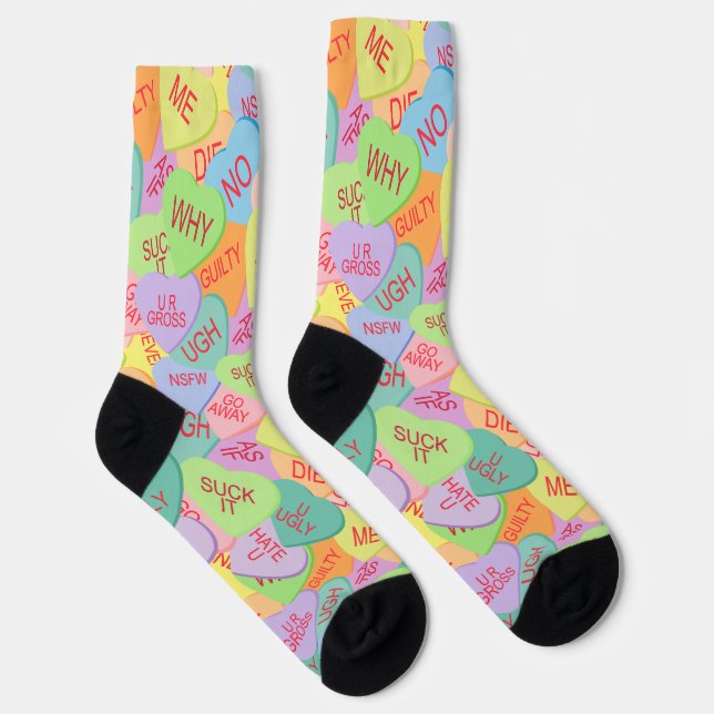 Chaussette Candy Hearts Motif - SFW (Droite)