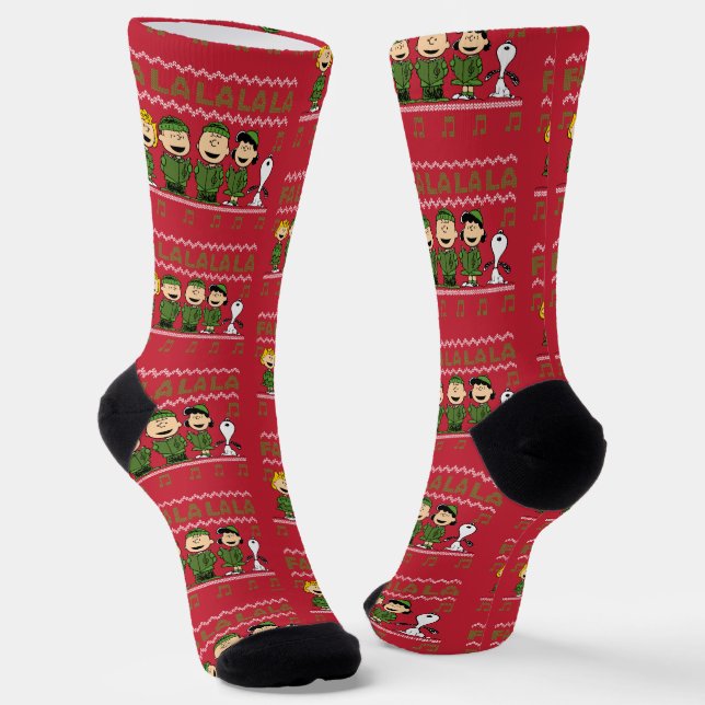 Chaussette Caroling Christmas Sweater Graphic (Angulaire)