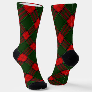 Chaussette Carreaux Rouges Et Verts