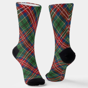 Chaussette Carreaux Rouges Tartan Traditionnel Rustique