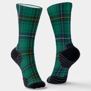 Chaussette Carreaux tartan Henderson vert noir