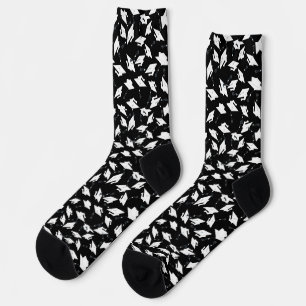 Chaussette Cartes de graduation Jetées Célébration Blanc sur