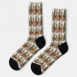 Chaussette Casse-noisette élégant de chien Basenji pour un No