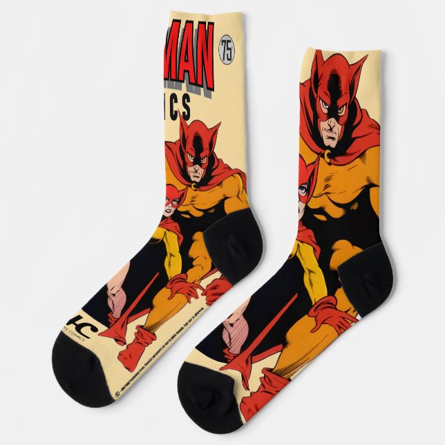 Chaussette CAT-MAN Comics Socks (Gauche)