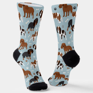 Chaussette Cavalier King Charles Spaniel Paws and Bones Socks