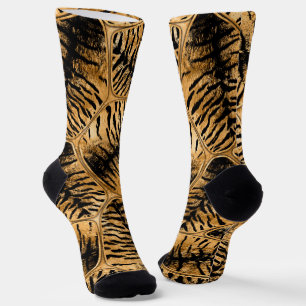 Chaussette Cellules fourrures de Tigre D'Or
