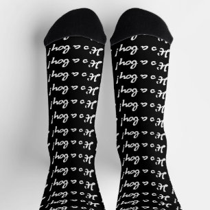 Chaussette C'est un garçon ! Écriture blanche pour la révélat