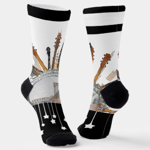 CHAUSSETTE CHAÎNES DE GUITARE AU SOLEIL