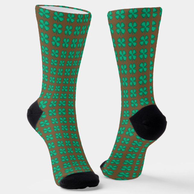 Chaussette Chance 4 feuilles irlandais Clover chaussettes pre (Angulaire)