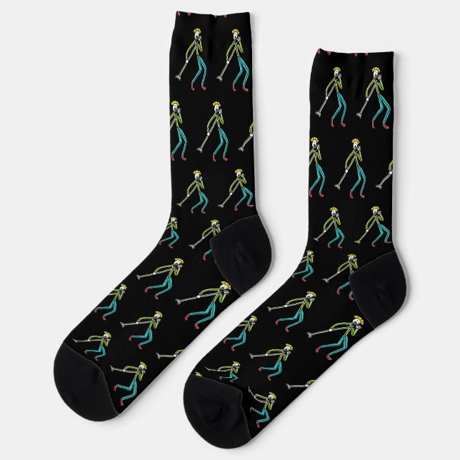 Chaussette Chanteur Stickman (Gauche)