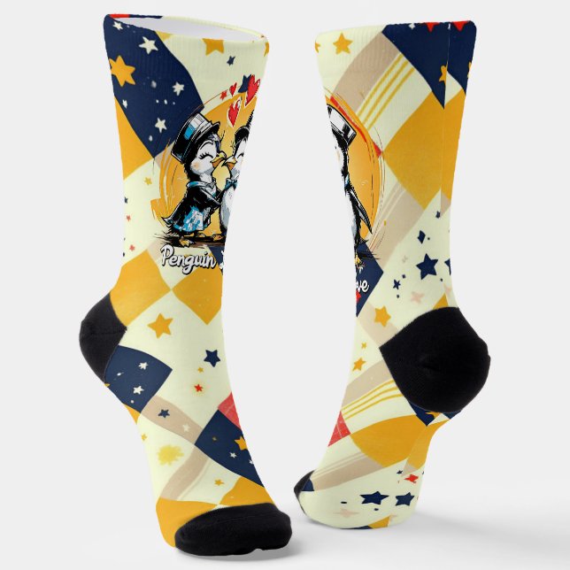 Chaussette Charming Penguin Couple (Angulaire)