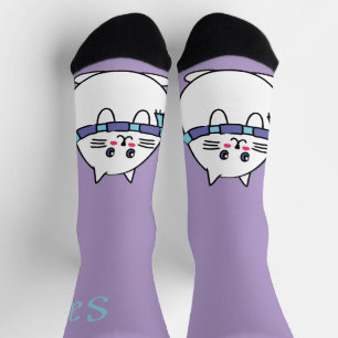 Chaussette Chat d'hiver