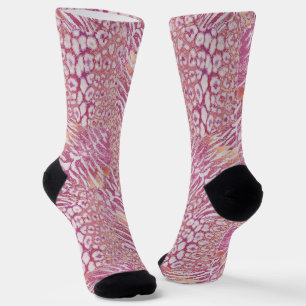 Chaussette Chat tigré peau de léopard à la mode tacheté rayé