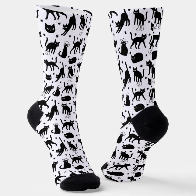 Chaussette Chats noirs (Angulaire)
