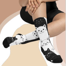 Chats noirs et blancs