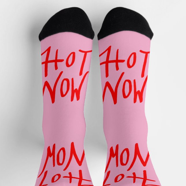 CHAUSSETTE CHAUD MAINTENANT ROSE (Haut)