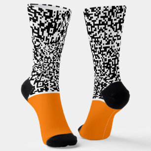Chaussette Chaussettes à code QR personnalisé couleur personn