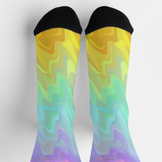 Chaussette Chaussettes à Dégradé Ondulé (Haut)