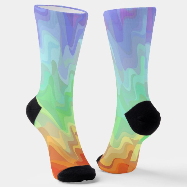 Chaussette Chaussettes à Dégradé Ondulé (Angulaire)