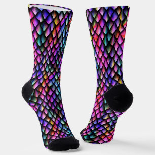 Chaussette Chaussettes à échelles Arc-en-ciel Dragon #2