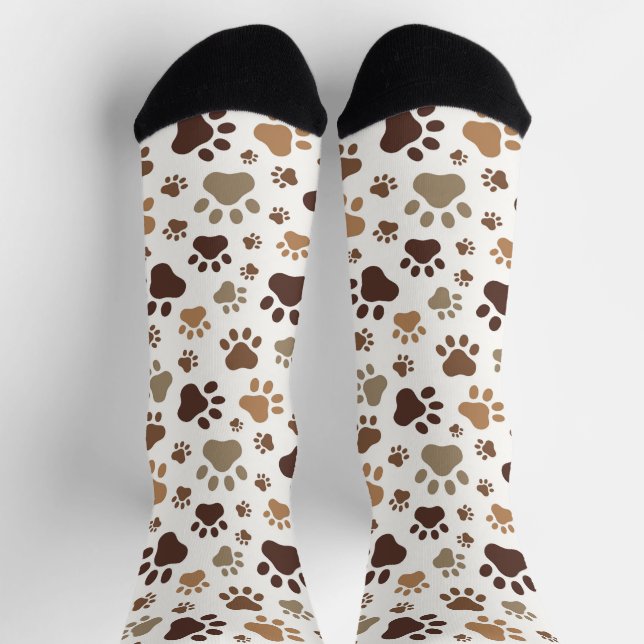 Chaussette Chaussettes à empreintes de pattes (Haut)