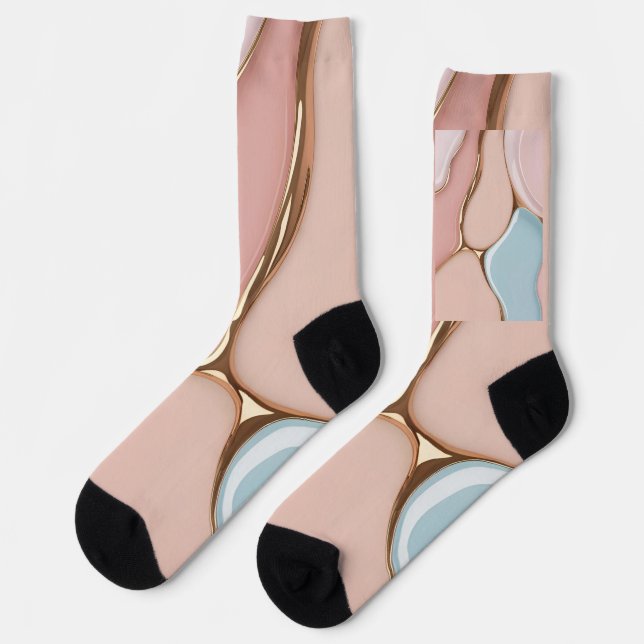 Chaussette Chaussettes à graphisme abstrait stylé (Gauche)