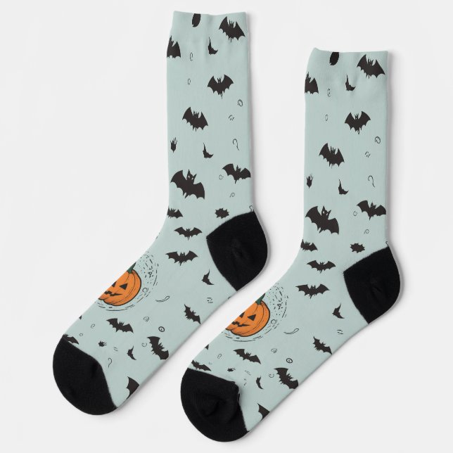Chaussette Chaussettes à menthe du jour d'Halloween (Gauche)