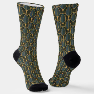 Chaussette Chaussettes à motif Art déco avec formes géométriq