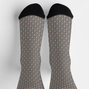 Chaussette chaussettes à motif de champignon chenille
