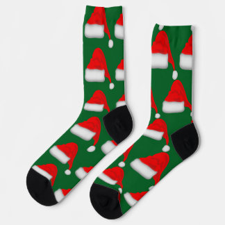 Chaussette Chaussettes à motif de chapeau de Père Noël